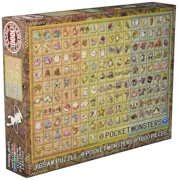 Ensky 1000 Piece Jigsaw Puzzle Visual Dictionary of Pokemon Pokedex No.001~151 — view 2