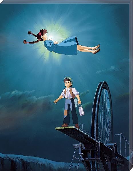 Ensky Castle in the Sky - The Girl Who Fell from The Sky, 366 Piece ArtBoard Jigsaw Puzzle (Canvas Style) — view 2
