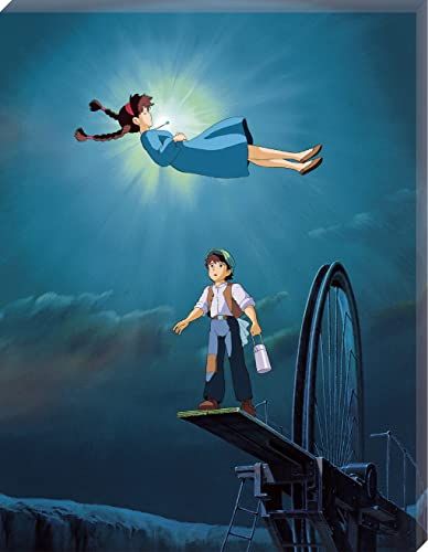 Ensky Castle in the Sky - The Girl Who Fell from The Sky, 366 Piece ArtBoard Jigsaw Puzzle (Canvas Style)