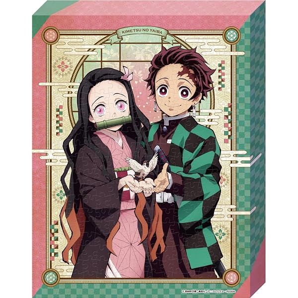 Ensky Demon Slayer: Kimetsu no Yaiba - Tanjiro and Nezuko, Canvas Style Artboard Jigsaw Puzzle — view 3