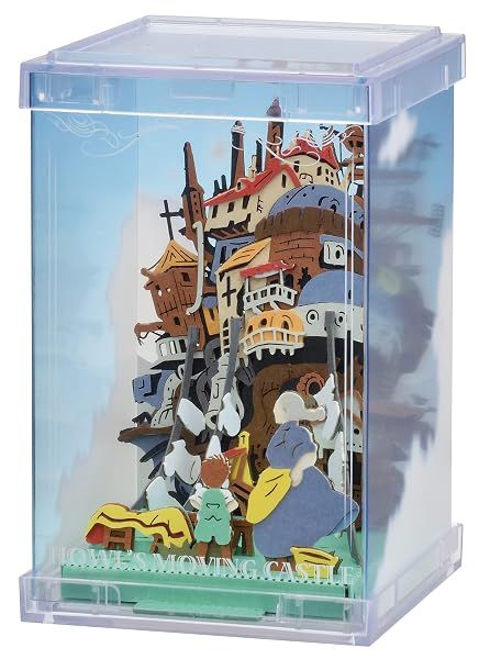 Ensky Howl's Moving Castle - Good Weather for Laundry Day, Paper Theater Craft Cube (PTC-T07) — view 3