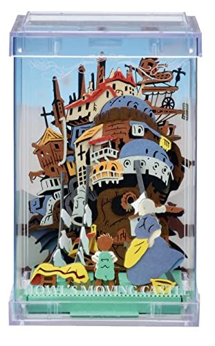 Ensky Howl's Moving Castle - Good Weather for Laundry Day, Paper Theater Craft Cube (PTC-T07)