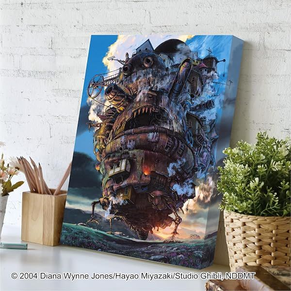 Ensky Howl's Moving Castle - Howl's Moving Castle, 366 Piece ArtBoard Jigsaw Puzzle (Canvas Style) — view 4