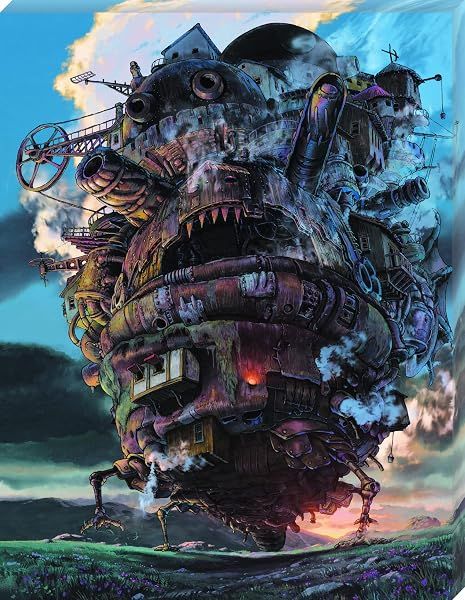 Ensky Howl's Moving Castle - Moving Castle - Canvas Style Artboard Jigsaw Puzzle — view 2