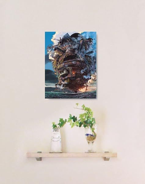 Ensky Howl's Moving Castle - Moving Castle - Canvas Style Artboard Jigsaw Puzzle — view 4