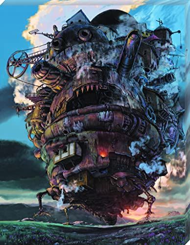 Ensky Howl's Moving Castle - Moving Castle - Canvas Style Artboard Jigsaw Puzzle
