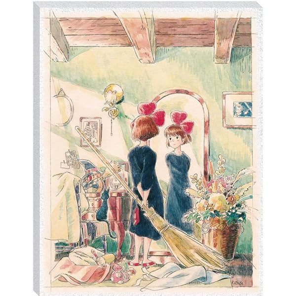 Ensky Kiki's Delivery Service - A Sunny Room, 366 Piece ArtBoard Jigsaw Puzzle (Canvas Style) — view 2