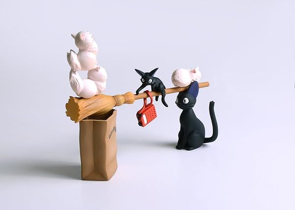 Ensky Kiki's Delivery Service - Jiji Nosechara Assortment Stacking Figure — view 4