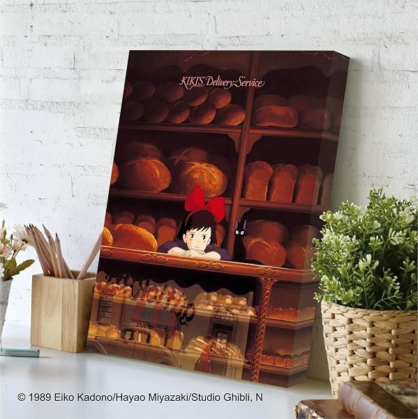 Ensky Kiki's Delivery Service - Tending the Store, 366 Piece ArtBoard Jigsaw Puzzle (Canvas Style) — view 4