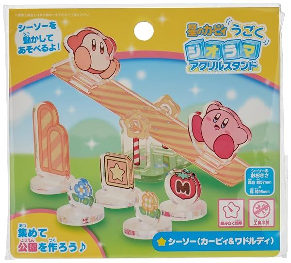 Ensky Kirby - See-Saw (Kirby and Waddle Dee), Moving Acrylic Diorama Stand — view 3