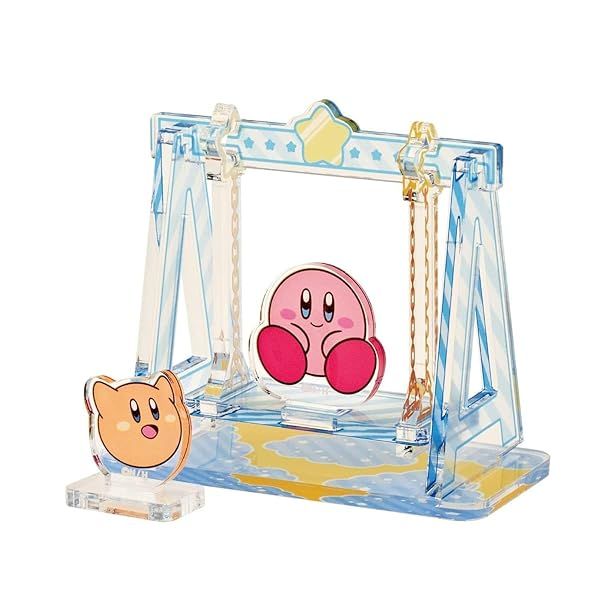 Ensky Kirby - Swing (Kirby and Scarfy), Moving Acrylic Diorama Stand — view 2