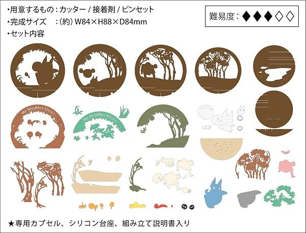 Ensky My Neighbor Totoro - Secret Tunnel, Paper Theater Ball Craft — view 4