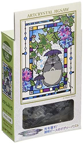 Ensky My Neighbor Totoro - Totoro and Hydrangea, 126 Piece Art Crystal Jigsaw Puzzle