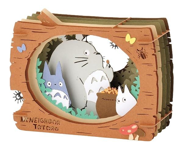 Ensky My Neighbor Totoro - Totoro in Log, Paper Theater Craft — view 3