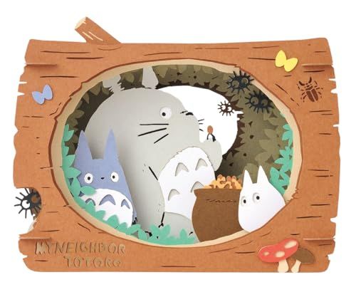 Ensky My Neighbor Totoro - Totoro in Log, Paper Theater Craft