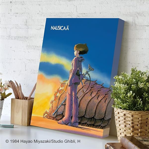 Ensky Nausicaa of the Valley of the Wind - Ohmu and Nausicaa, 366 Piece ArtBoard Jigsaw Puzzle (Canvas Style) — view 4