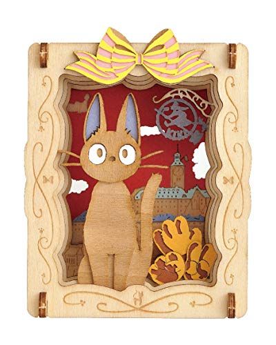 Ensky Paper Theater - Wood Style - Kiki's Delivery Service Black Cat Jiji