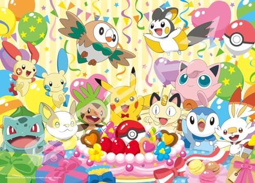 Ensky Pokémon - Lets Eat Together! Celebration Cake, 500 Piece Jigsaw Puzzle