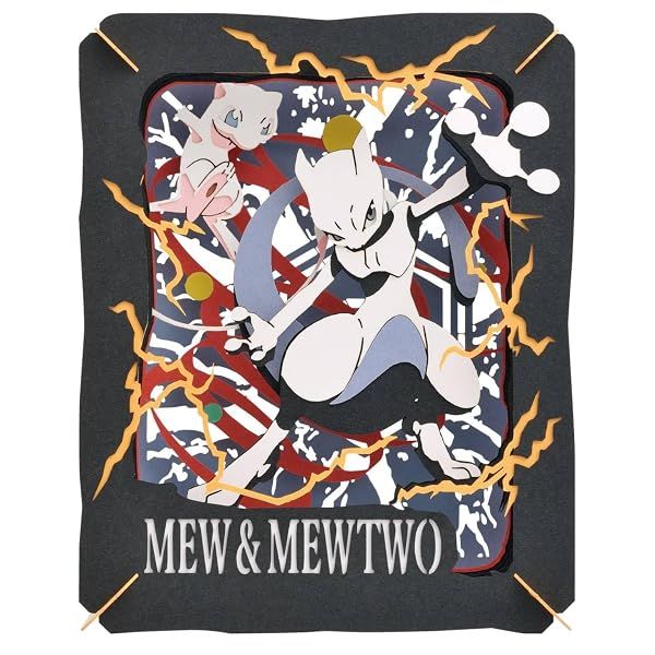 Ensky Pokémon - Mew & Mewtwo, Paper Theater — view 2