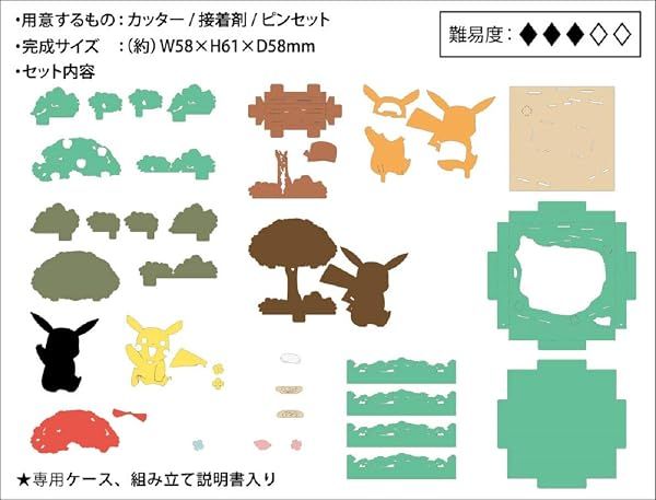 Ensky Pokémon - Pikachu, Paper Theater Cube — view 3