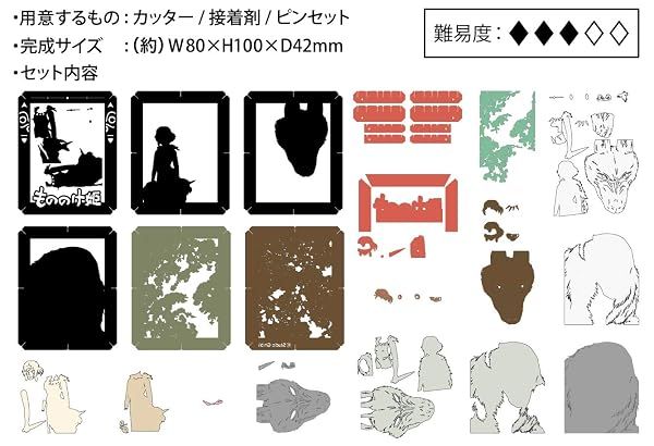 Ensky Princess Mononoke Paper Theater Craft — view 3