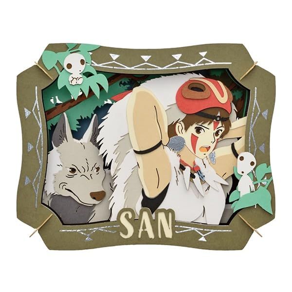 Ensky Princess Mononoke - San, Paper Theater Craft