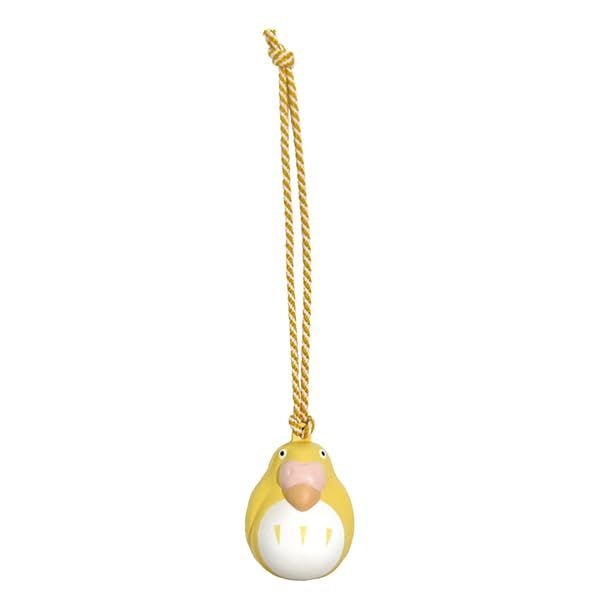 Ensky The Boy and The Heron - Parakeet Yellow Bell Keychain