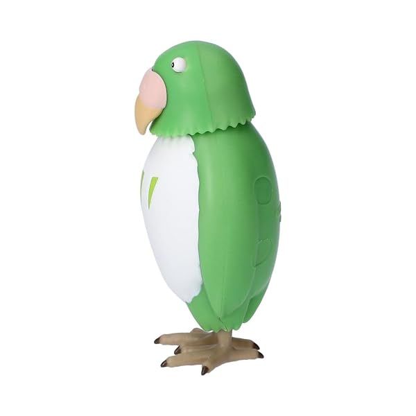 Ensky The Boy and The Heron - Yes Nod Tilting Figure The Parakeet (Green) — view 4
